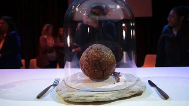 Presentaron una albóndiga de carne de mamut cultivada en un laboratorio de Países Bajos.