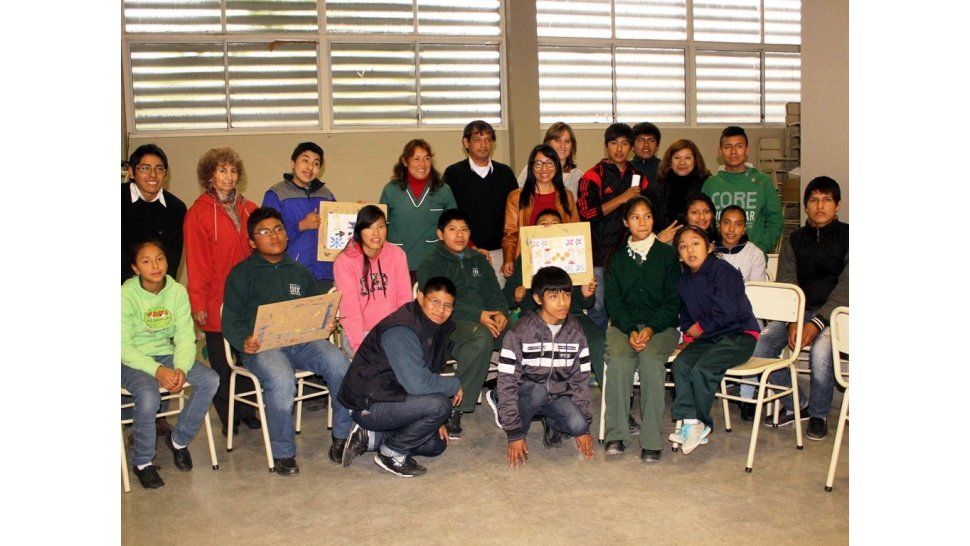 Taller de pintura en Hellen Keller