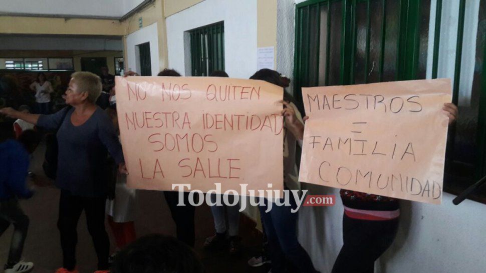 Protesta en la escuela