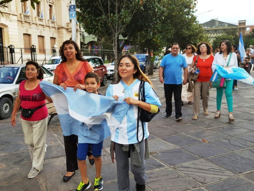 Familias participando