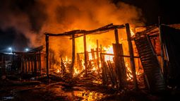 Vivienda incendiada - Imagen creada con IA&nbsp;