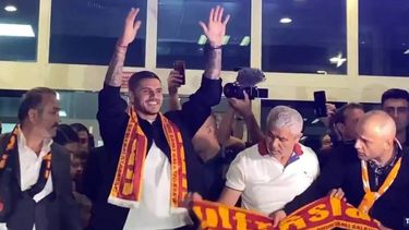 Icardi llegó a Turquía para sumarse al plantel del Galatasaray.