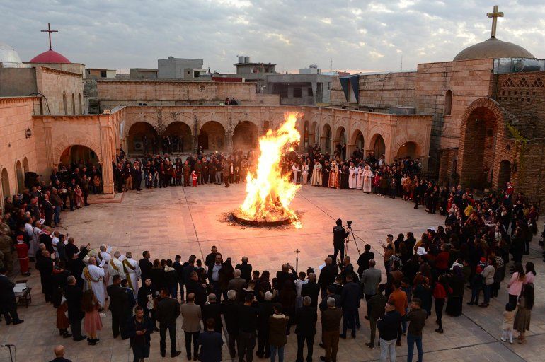 Celebraci&oacute;n en Irak (AFP)