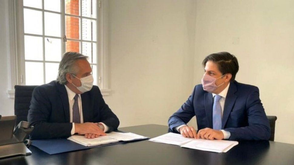 El presidente Alberto Fernández se reunió con el ministro de Educación&nbsp;