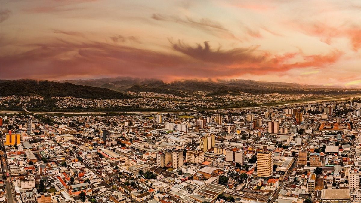 Imagen panorámica de San Salvador de Jujuy.