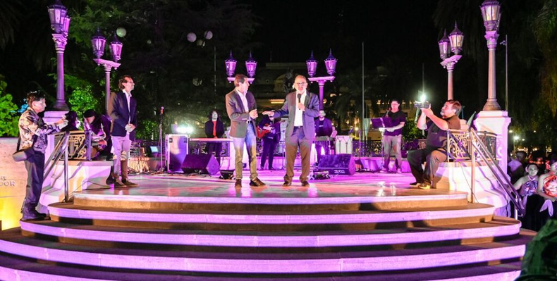 El intendente Raúl “Chuli” Jorge dejó reinaugurada la glorieta de Plaza Belgrano