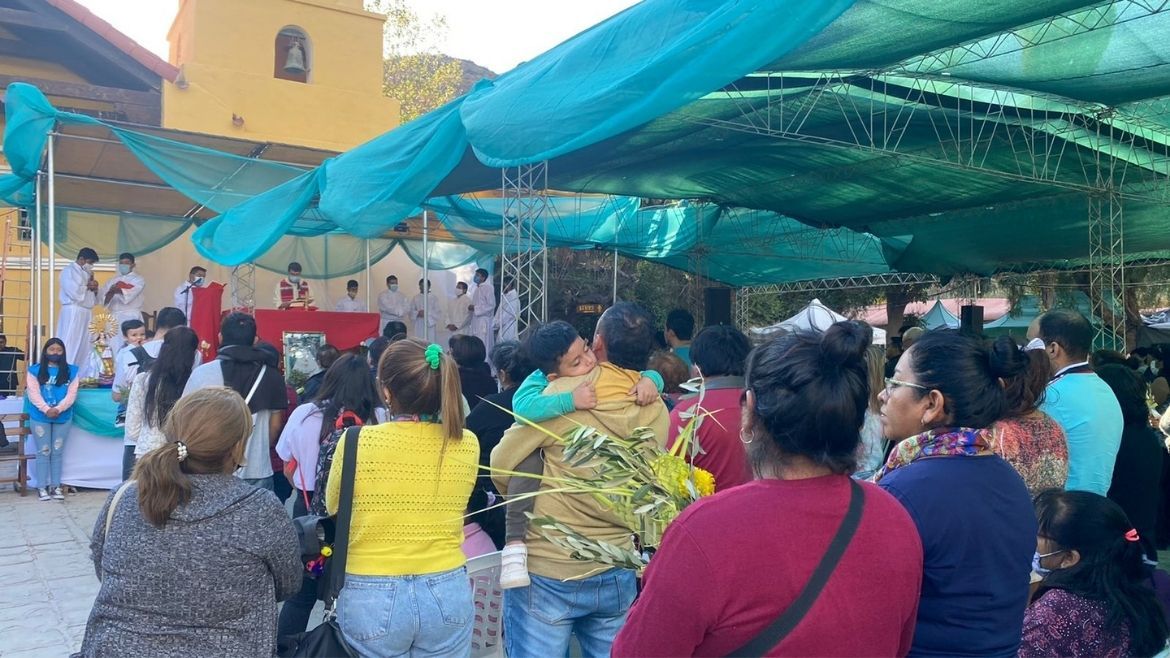 Misa en Tumbaya con la Virgen de Punta Corral (Archivio)