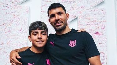 El Kun Agüero retó a su hijo por las bajas notas en el colegio.&nbsp;