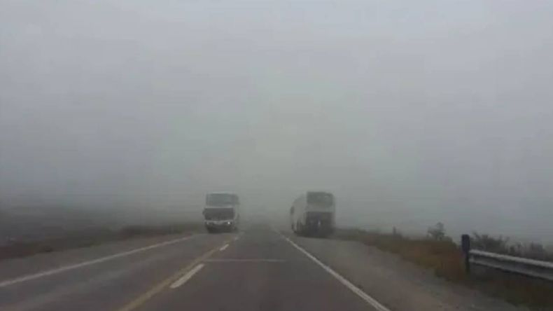 Estado de las rutas: neblina en Bárcena Estado de las rutas: neblina en Bárcena