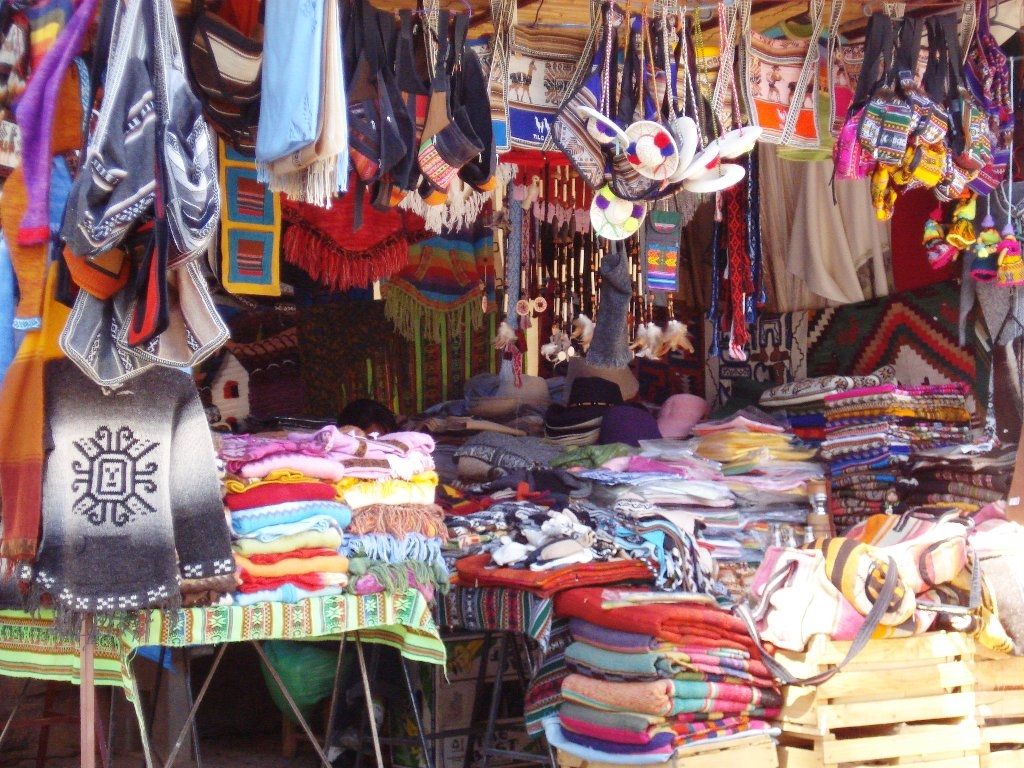 Feria artesanal en Tilcara