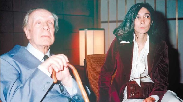 Falleció María Kodama, albacea y viuda de Jorge Luis Borges