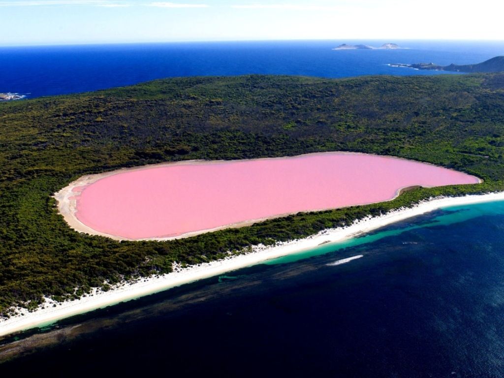 Lago rosado Hillier, Australia