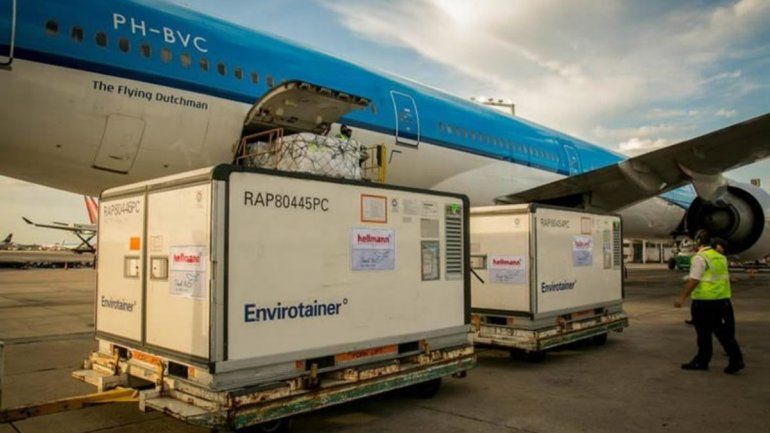 Las vacunas Sinopharm llegan a la Argentina. /Foto: Infobae
