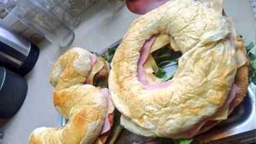 Cumplió 30 años y le regalaron una torta – sánguche de milanesa.&nbsp;