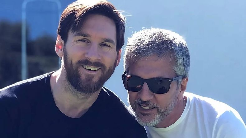 Lionel Messi y su padre Jorge