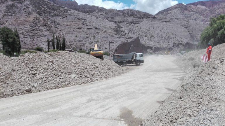 Obras de mantenimiento en las rutas del norte.