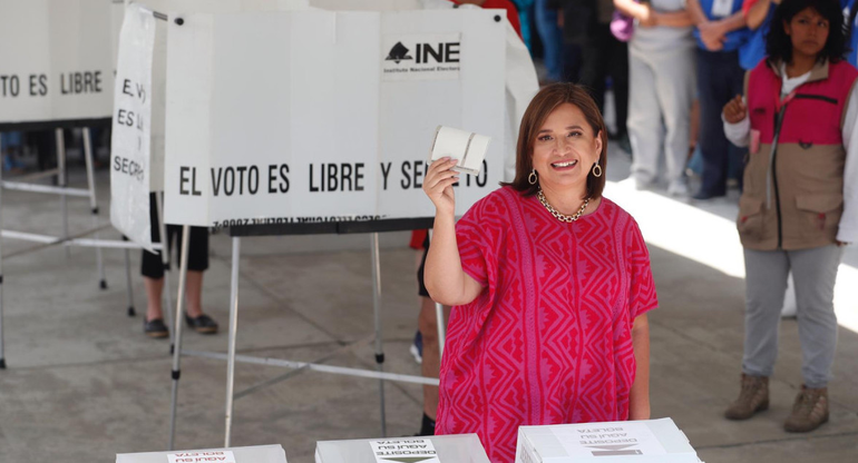 La candidata presidencial del frente opositor Fuerza y Corazón por México anheló que los comicios sean en paz, que 