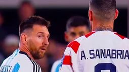 Antonio Sanabria aseguró que no escupió a Messi y denunció amenazas