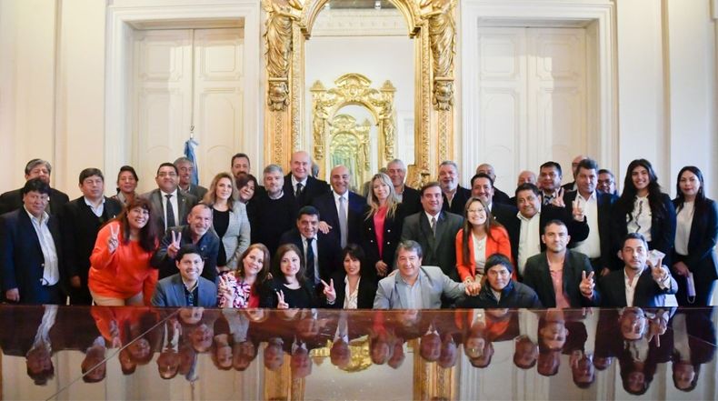Reunión del Partido Justicialista en Casa Rosada.