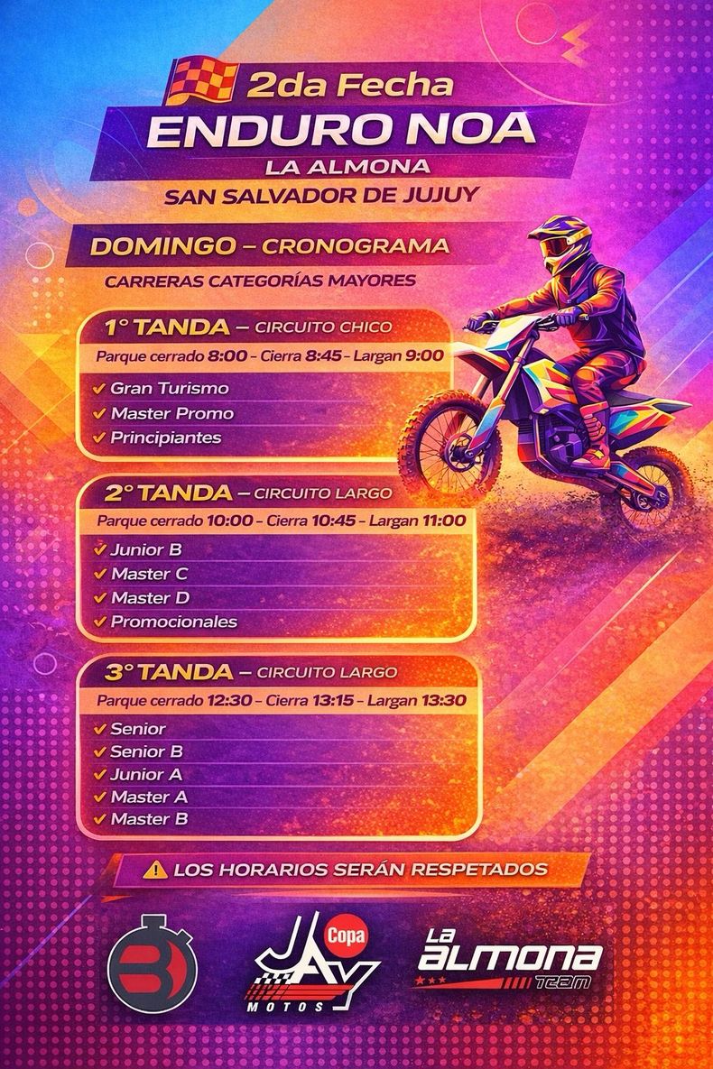 Enduro NOA en Jujuy: un espectáculo pensado para disfrutar en familia y en contacto con la naturaleza