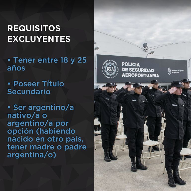 Policia de Seguridad Aeroportuaria inicio de inscripciones