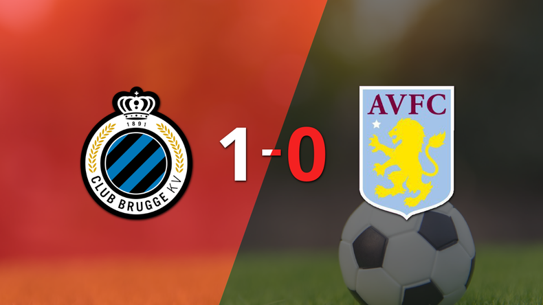 Con gol de penal de Hans Vanaken, Club Brugge le ganó a Aston Villa por 1 a 0