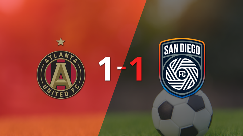 Empate a uno entre Atlanta United y San Diego FC