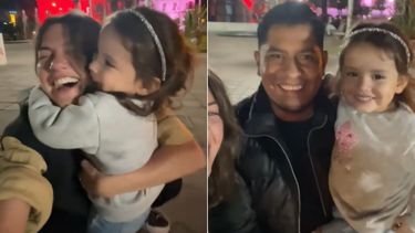 Sofía Jiménez con Jujuy Gutiérrez y su papá.