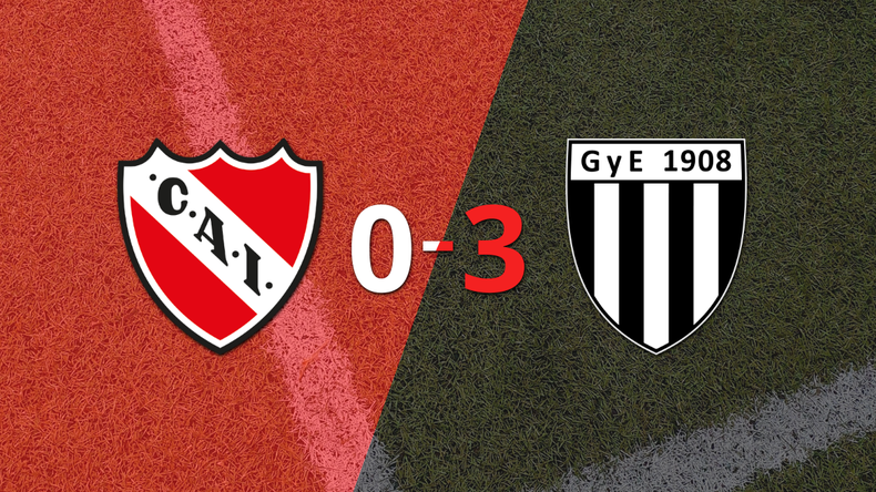 Gimnasia (Mendoza) goleó 3-0 a Independiente con doblete de Facundo Lencioni
