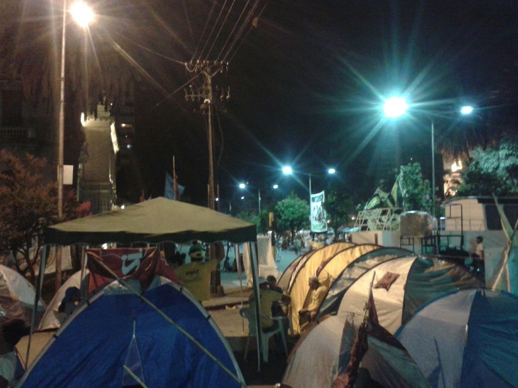 Carpas en pleno centro jujeño