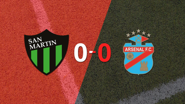 San Martín (SJ) y Arsenal no se hicieron daño y empataron sin goles