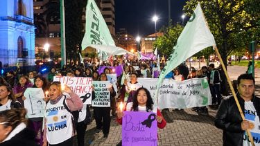Docentes marcharon en Jujuy para pedir justicia por NancyGodoy