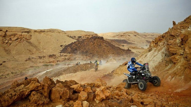 Los argentinos en el Dakar en cuatriciclos y motos