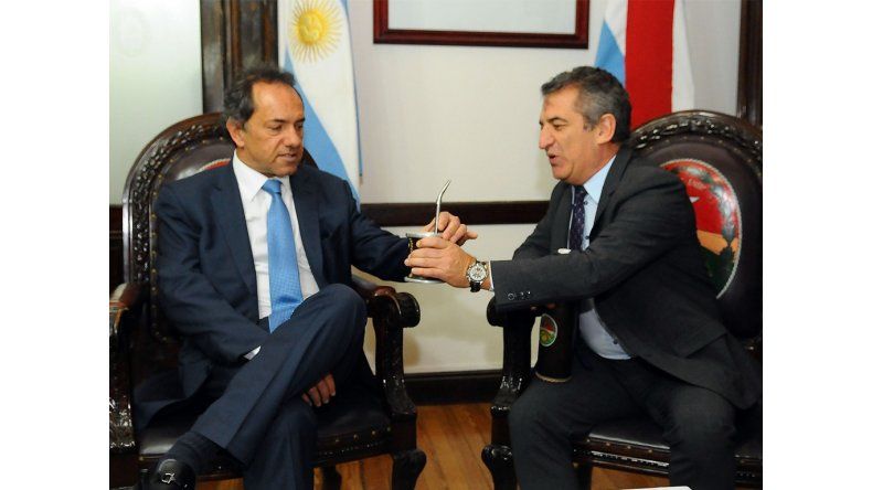 Scioli con Urribarri