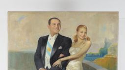 El Gobierno retiró un cuadro de Perón y Evita de Casa Rosada.