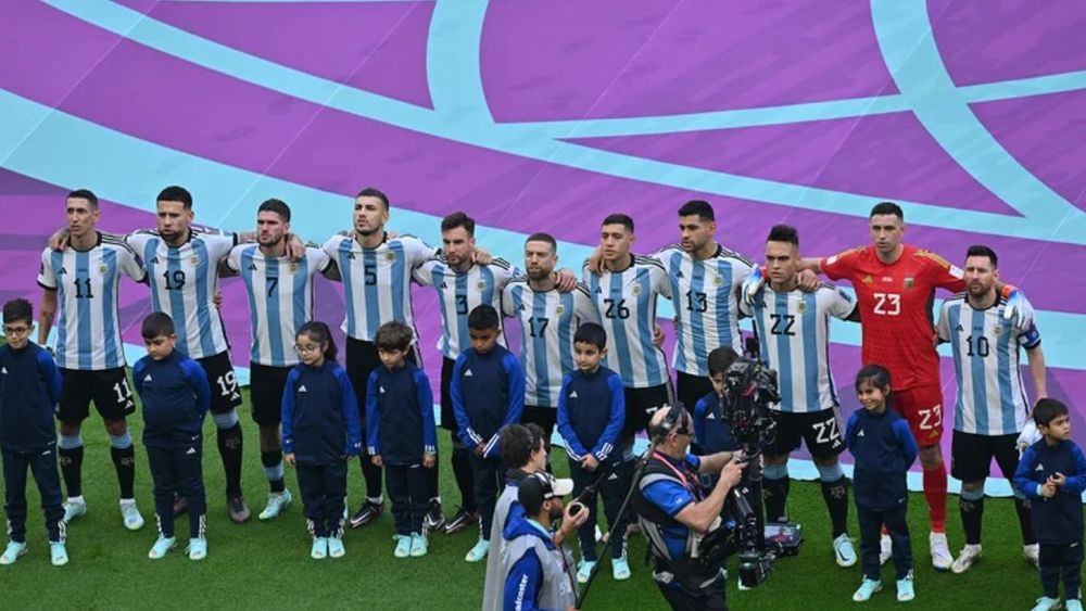 Mundial Qatar 2022: el gesto de la Selección Argentina durante el himno