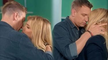 Así fue el esperado y apasionado beso entre Wanda Nara y Maxi López en la ficción. &nbsp;