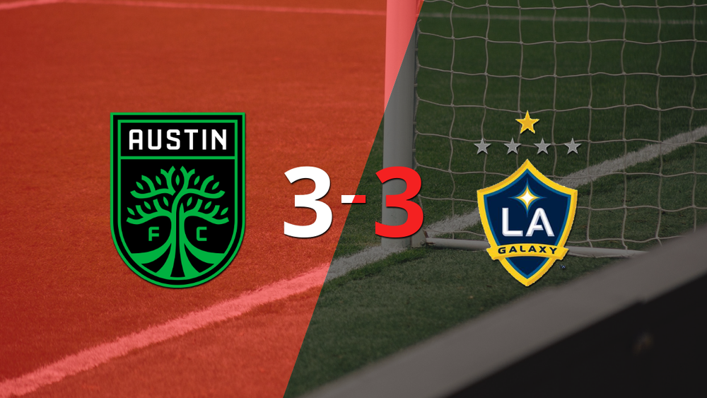 ¡Partidazo! Austin FC y LA Galaxy empataron 3-3
