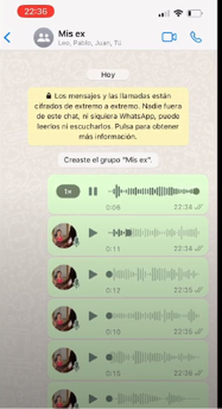 Creó un grupo de WhatsApp con sus ex parejas: el motivo