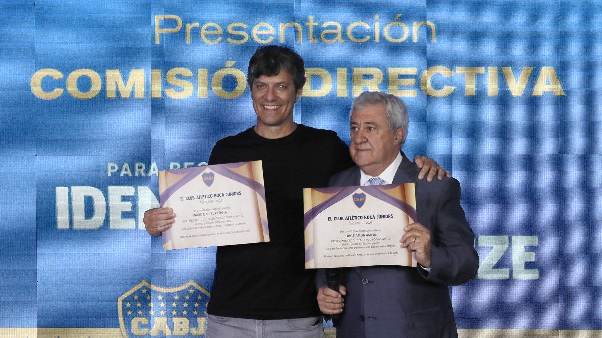 Mario Pergolini junto a Jorge Amor Ameal