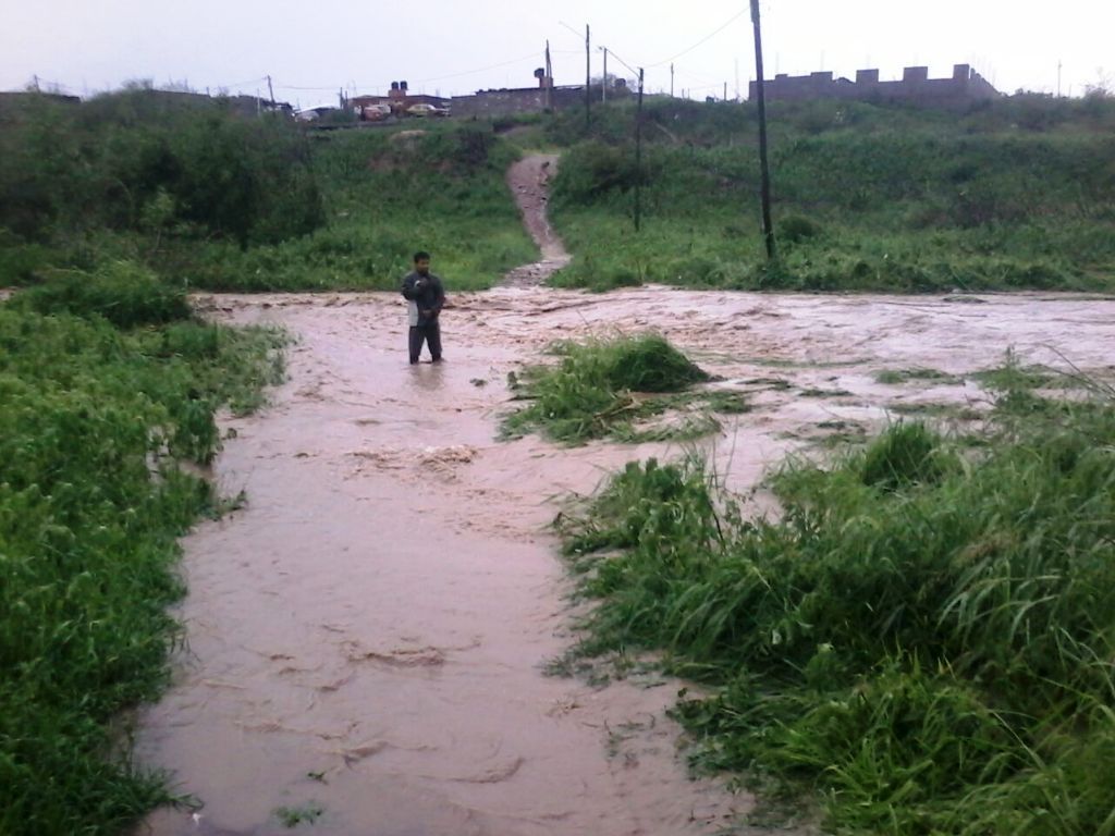 Arroyo crecido