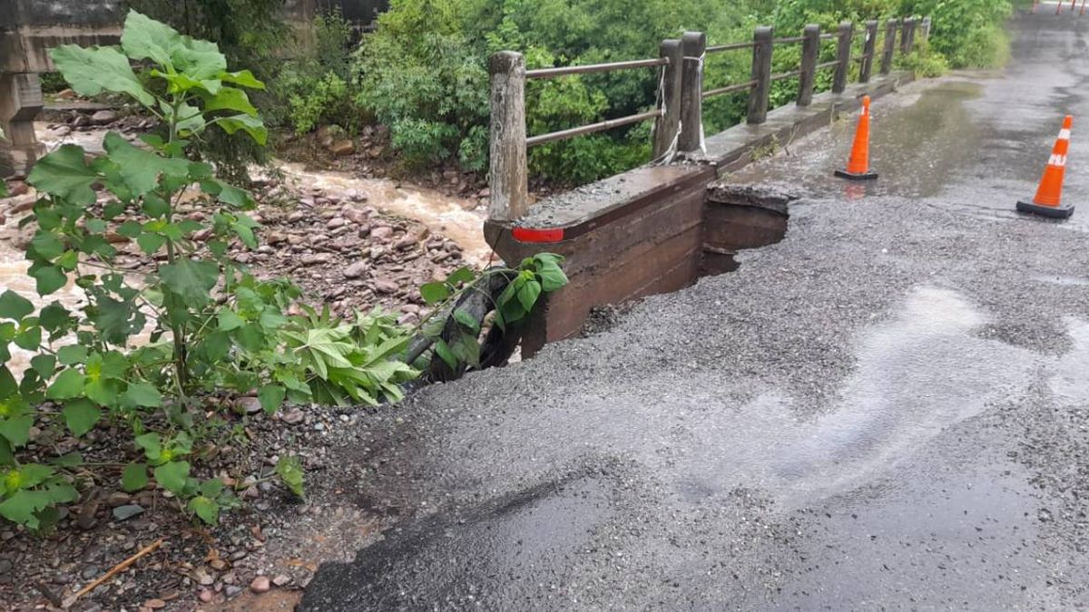 Habilitaron el tránsito en el puente de Huaico sobre ruta provincial Nº4