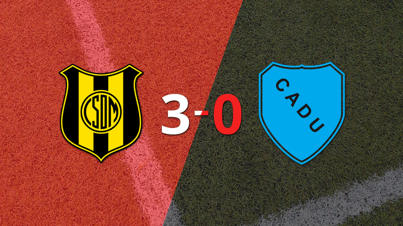 Dep. Madryn goleó 3-0 a Def. Unidos con doblete de Brian Ferreyra