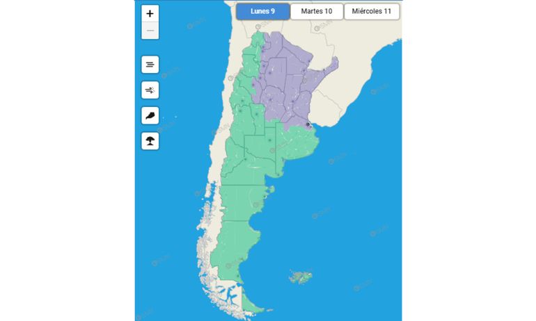 Alerta violeta del Servicio Meteorol&oacute;gico Nacional por humo