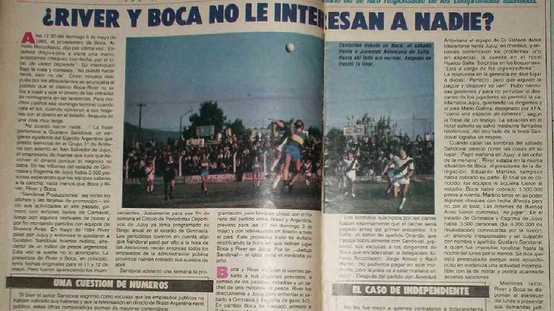 El frustrado Boca Juniors y River Plate que no pudo jugarse en Jujuy El frustrado Boca Juniors y River Plate que no pudo jugarse en Jujuy