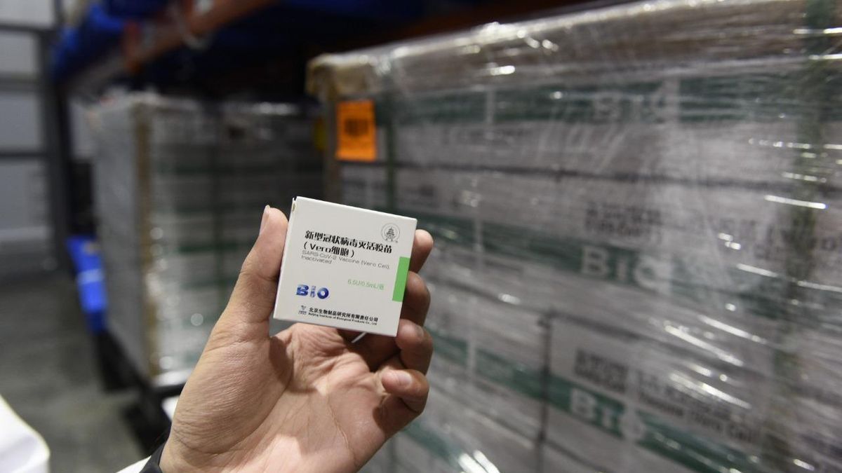 Las vacunas Sinopharm que llegaron al país.
