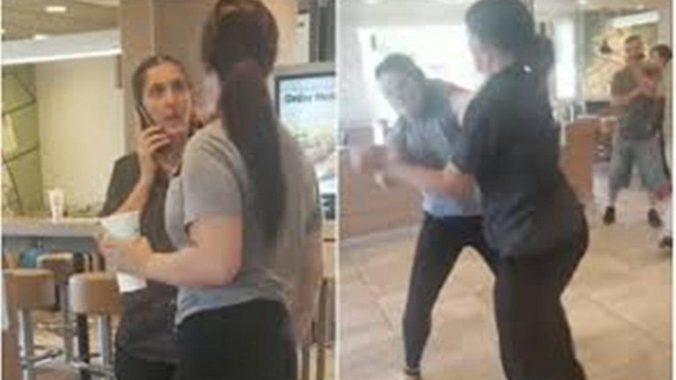 Escándalo en un restaurante: clienta escupió a una empleada y terminaron a las piñas