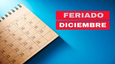 Así queda el calendario del último mes del año, con un receso extendido y dos jornadas de descanso obligatorias.