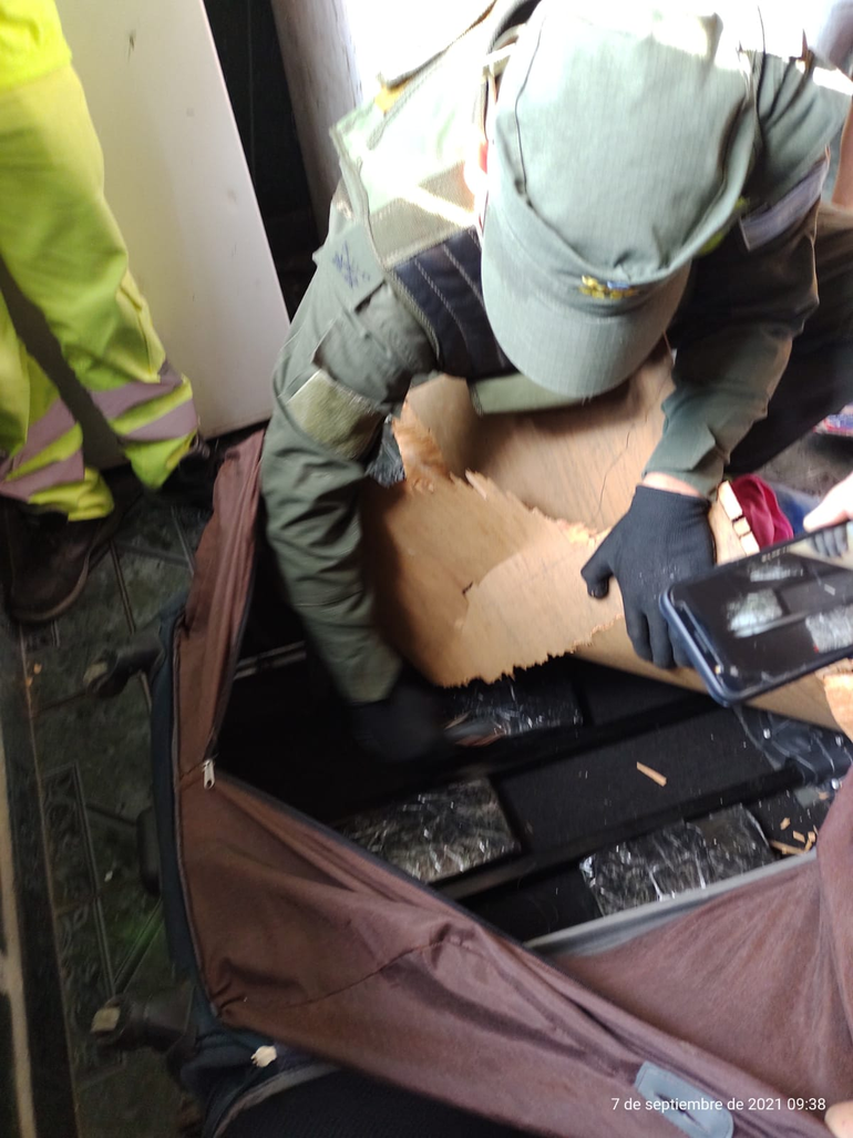 Los efectivos de Gendarmería Nacional inspeccionaron el ómnibus que salía de Jujuy con destino Buenos Aires