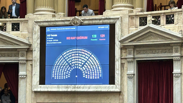 Sin quórum en Diputados.